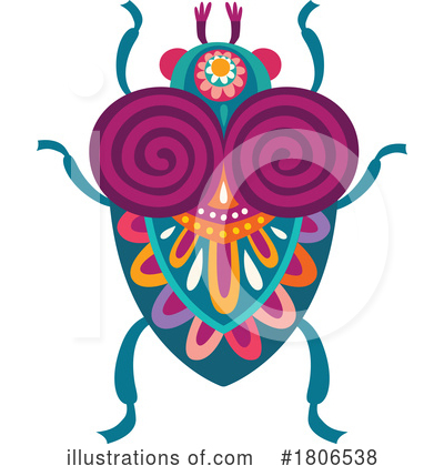 Royalty-Free (RF) Beetle Clipart Illustration by Vector Tradition SM - Stock Sample #1806538