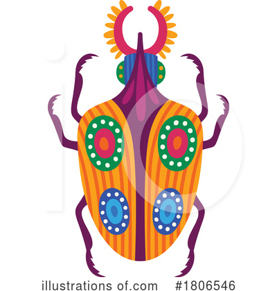 Royalty-Free (RF) Beetle Clipart Illustration by Vector Tradition SM - Stock Sample #1806546