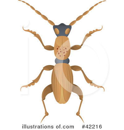 Royalty-Free (RF) Beetle Clipart Illustration by Paulo Resende - Stock Sample #42216
