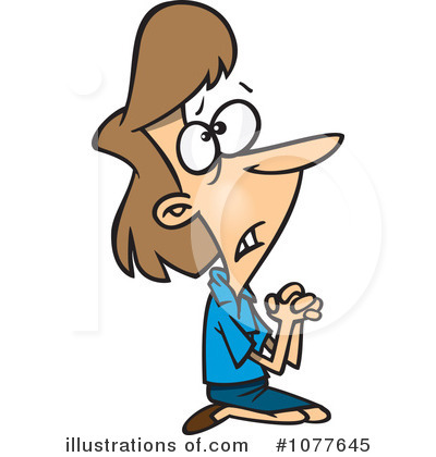 Royalty-Free (RF) Begging Clipart Illustration by toonaday - Stock Sample #1077645