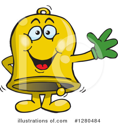Royalty-Free (RF) Bell Clipart Illustration by Dennis Holmes Designs - Stock Sample #1280484