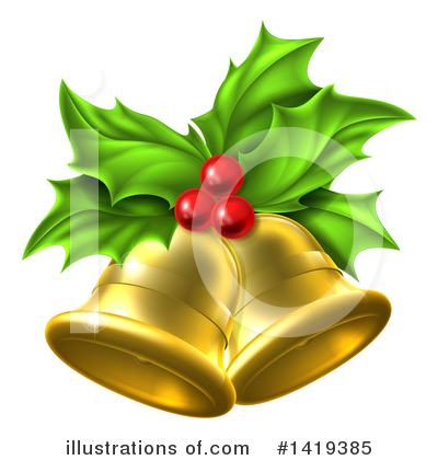 Christmas Bell Clipart #1419385 by AtStockIllustration