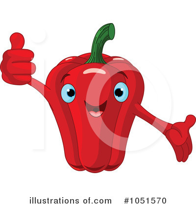 Royalty-Free (RF) Bell Pepper Clipart Illustration by Pushkin - Stock Sample #1051570