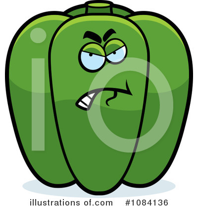 Royalty-Free (RF) Bell Pepper Clipart Illustration by Cory Thoman - Stock Sample #1084136