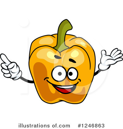 Royalty-Free (RF) Bell Pepper Clipart Illustration by Vector Tradition SM - Stock Sample #1246863