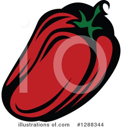 Royalty-Free (RF) Bell Pepper Clipart Illustration by Vector Tradition SM - Stock Sample #1288344
