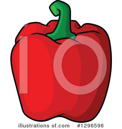 Royalty-Free (RF) Bell Pepper Clipart Illustration by Vector Tradition SM - Stock Sample #1296596
