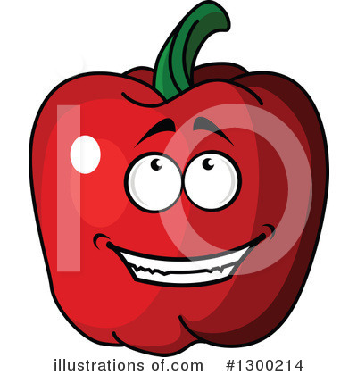 Royalty-Free (RF) Bell Pepper Clipart Illustration by Vector Tradition SM - Stock Sample #1300214