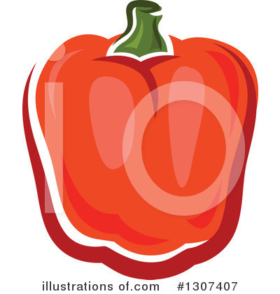 Paprika Clipart #1307407 by Vector Tradition SM