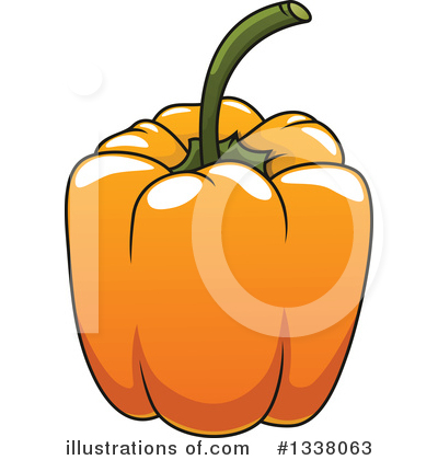 Royalty-Free (RF) Bell Pepper Clipart Illustration by Vector Tradition SM - Stock Sample #1338063