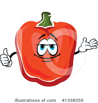 Royalty-Free (RF) Bell Pepper Clipart Illustration by Vector Tradition SM - Stock Sample #1338250