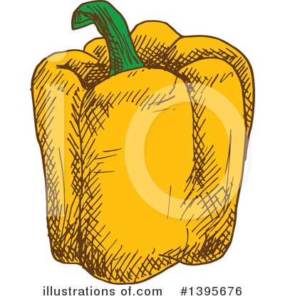 Bell Pepper Clipart #1395676 by Vector Tradition SM