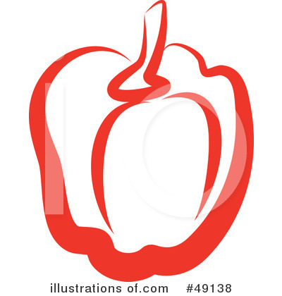 Royalty-Free (RF) Bell Pepper Clipart Illustration by Prawny - Stock Sample #49138