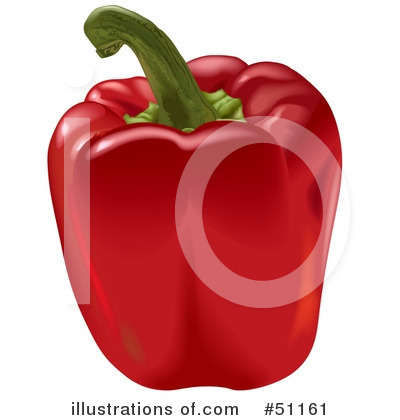 Royalty-Free (RF) Bell Pepper Clipart Illustration by dero - Stock Sample #51161