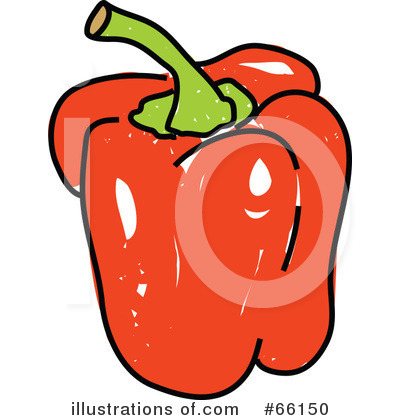 Royalty-Free (RF) Bell Pepper Clipart Illustration by Prawny - Stock Sample #66150