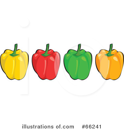 Royalty-Free (RF) Bell Pepper Clipart Illustration by Prawny - Stock Sample #66241