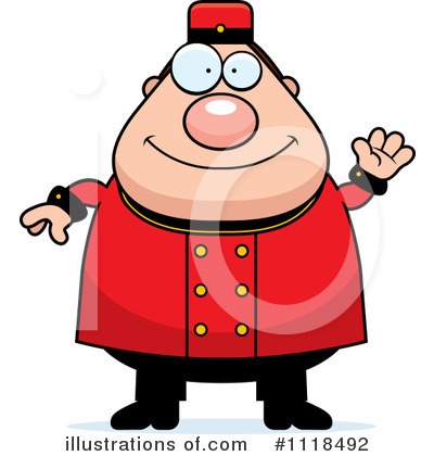 Royalty-Free (RF) Bellhop Clipart Illustration by Cory Thoman - Stock Sample #1118492