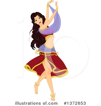 Royalty-Free (RF) Belly Dancer Clipart Illustration by BNP Design Studio - Stock Sample #1372653