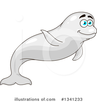 Beluga Whale Clipart #1341233 by Vector Tradition SM