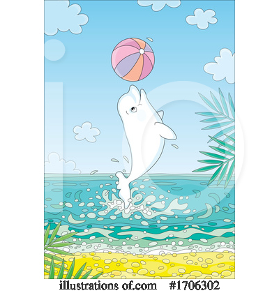 Beluga Whale Clipart #1706302 by Alex Bannykh