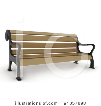 Park Bench Clipart #1057698 by BNP Design Studio