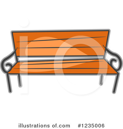 Park Bench Clipart #1235006 by BNP Design Studio