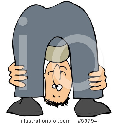 Royalty-Free (RF) Bending Over Clipart Illustration by djart - Stock Sample #59794