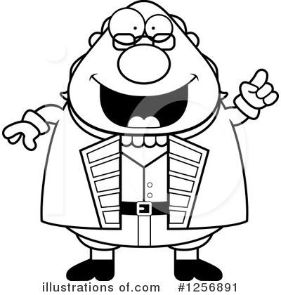 Royalty-Free (RF) Benjamin Franklin Clipart Illustration by Cory Thoman - Stock Sample #1256891