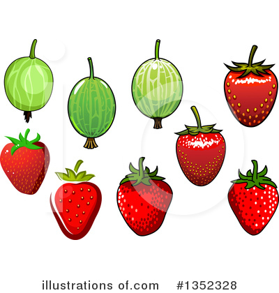 Gooseberry Clipart #1352328 by Vector Tradition SM