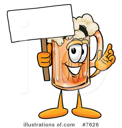 Beer Mug Clipart #7626 by Mascot Junction