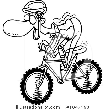 Royalty-Free (RF) Bicycle Clipart Illustration by toonaday - Stock Sample #1047190