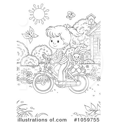 Royalty-Free (RF) Bicycle Clipart Illustration by Alex Bannykh - Stock Sample #1059755