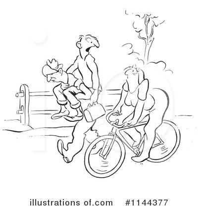 Royalty-Free (RF) Bicycle Clipart Illustration by Picsburg - Stock Sample #1144377