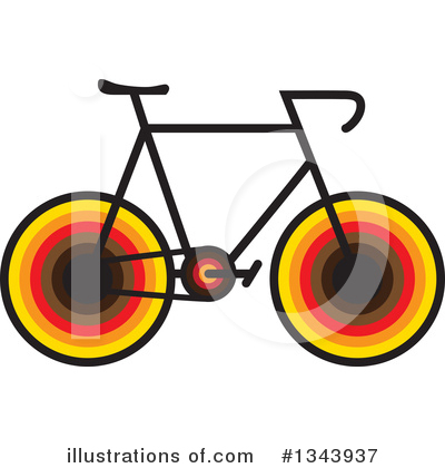 Royalty-Free (RF) Bicycle Clipart Illustration by ColorMagic - Stock Sample #1343937