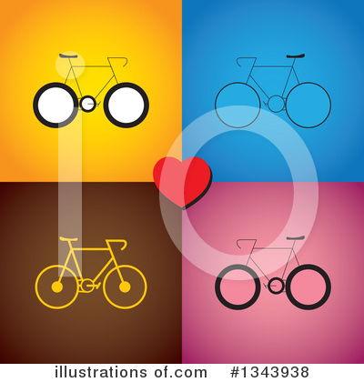 Royalty-Free (RF) Bicycle Clipart Illustration by ColorMagic - Stock Sample #1343938
