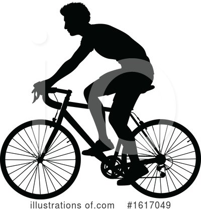 Cyclist Clipart #1617049 by AtStockIllustration