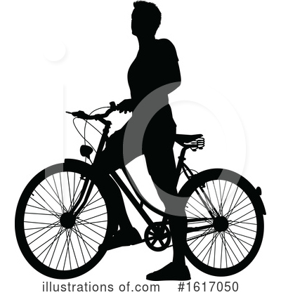 Bicyclist Clipart #1617050 by AtStockIllustration