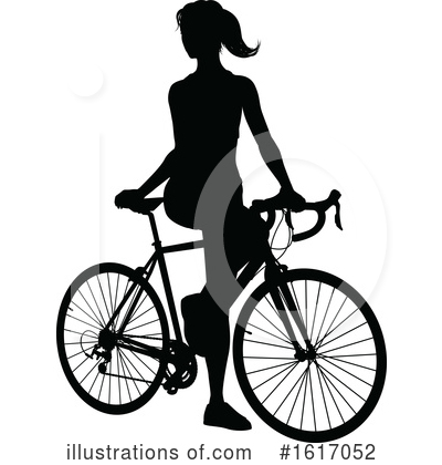 Bicyclist Clipart #1617052 by AtStockIllustration