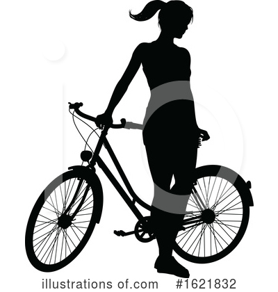 Bicyclist Clipart #1621832 by AtStockIllustration