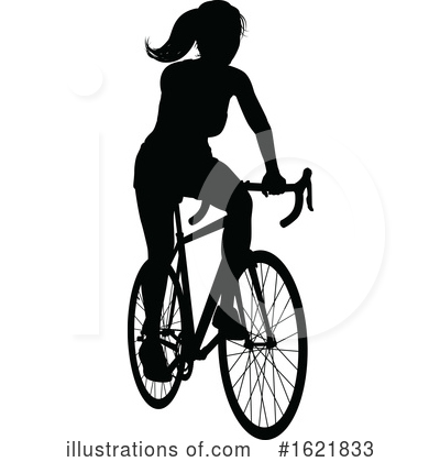 Bicyclist Clipart #1621833 by AtStockIllustration