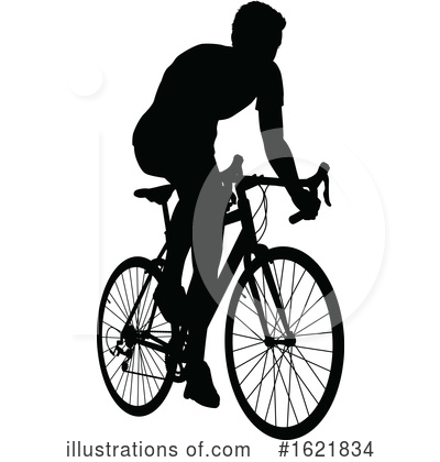 Cyclist Clipart #1621834 by AtStockIllustration