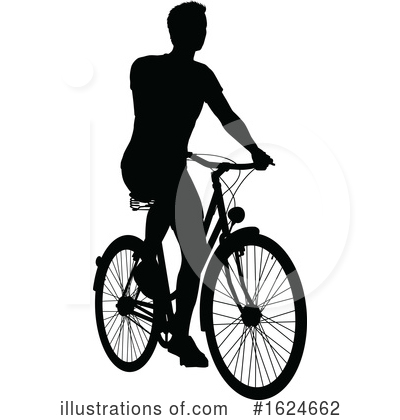 Cyclist Clipart #1624662 by AtStockIllustration