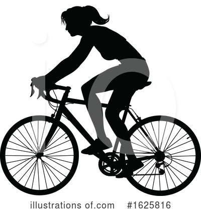 Cyclist Clipart #1625816 by AtStockIllustration