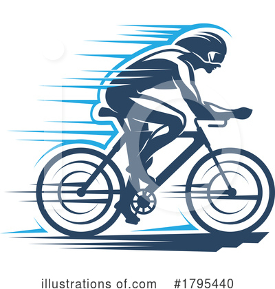 Cyclist Clipart #1795440 by Vector Tradition SM