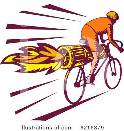 Royalty-Free (RF) Bicycle Clipart Illustration by patrimonio - Stock Sample #216379