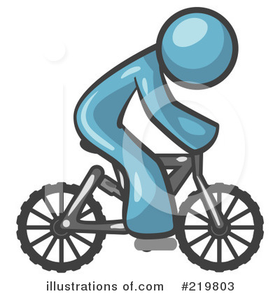 Royalty-Free (RF) Bicycle Clipart Illustration by Leo Blanchette - Stock Sample #219803