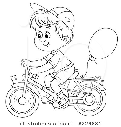 Royalty-Free (RF) Bicycle Clipart Illustration by Alex Bannykh - Stock Sample #226881