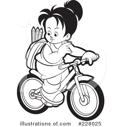 Royalty-Free (RF) Bicycle Clipart Illustration by Lal Perera - Stock Sample #228025