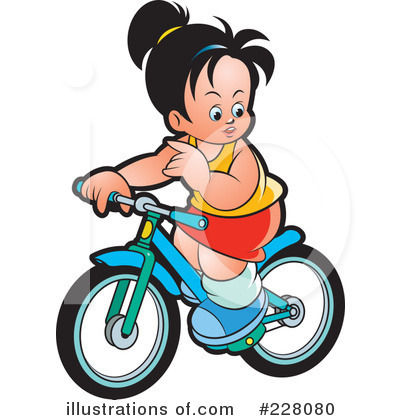 Royalty-Free (RF) Bicycle Clipart Illustration by Lal Perera - Stock Sample #228080