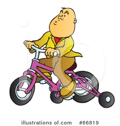 Royalty-Free (RF) Bicycle Clipart Illustration by Snowy - Stock Sample #66819